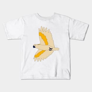 Flying corella Cockatoo Kids T-Shirt